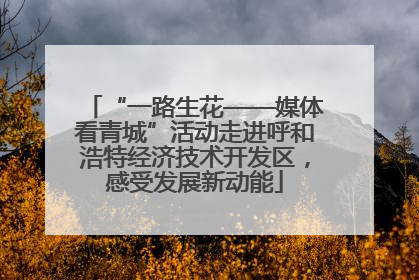“一路生花——媒体看青城”活动走进呼和浩特经济技术开发区，感受发展新动能