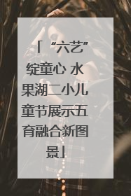 “六艺”绽童心 水果湖二小儿童节展示五育融合新图景