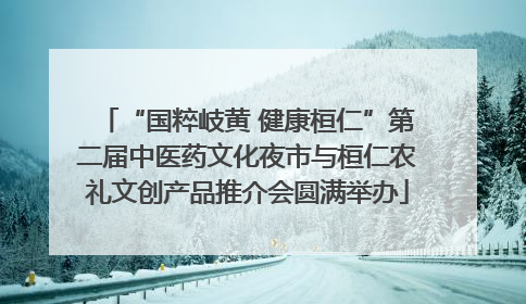“国粹岐黄 健康桓仁”第二届中医药文化夜市与桓仁农礼文创产品推介会圆满举办