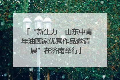 “新生力—山东中青年油画家优秀作品邀请展”在济南举行