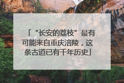“长安的荔枝”最有可能来自重庆涪陵，这条古道已有千年历史