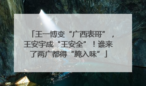 王一博变“广西表哥”，王安宇成“王安全”！谁来了两广都得“腌入味”