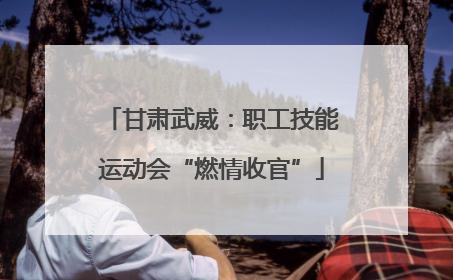 甘肃武威：职工技能运动会“燃情收官”