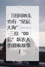 田间地头也有“星辰大海”——三位“00后”新农人的夏收故事