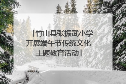 竹山县张振武小学开展端午节传统文化主题教育活动