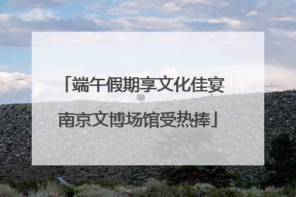 端午假期享文化佳宴 南京文博场馆受热捧