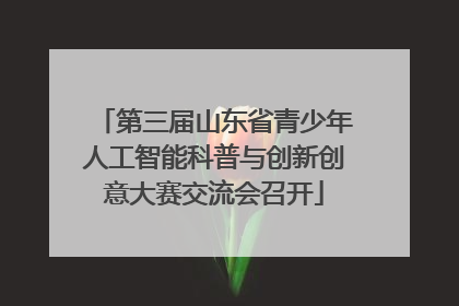 第三届山东省青少年人工智能科普与创新创意大赛交流会召开