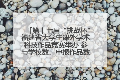 第十七届“挑战杯”福建省大学生课外学术科技作品竞赛举办 参与学校数、申报作品数创历史新高