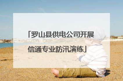 罗山县供电公司开展信通专业防汛演练