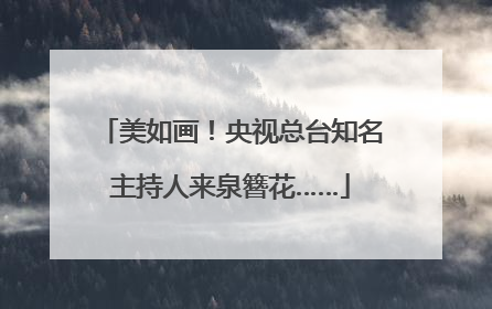 美如画！央视总台知名主持人来泉簪花……