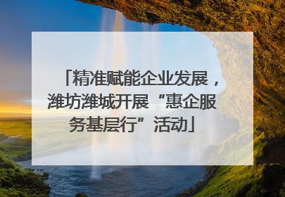 精准赋能企业发展，潍坊潍城开展“惠企服务基层行”活动