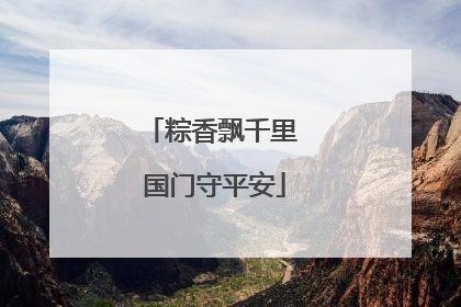 粽香飘千里 国门守平安