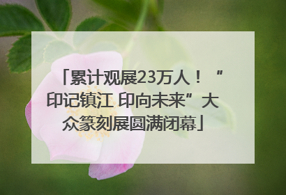 累计观展23万人！“印记镇江 印向未来”大众篆刻展圆满闭幕