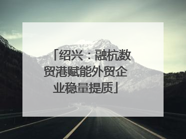 绍兴：融杭数贸港赋能外贸企业稳量提质