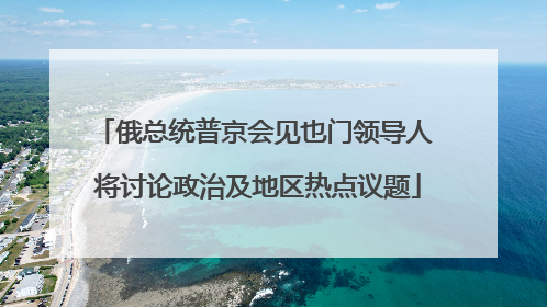 俄总统普京会见也门领导人 将讨论政治及地区热点议题