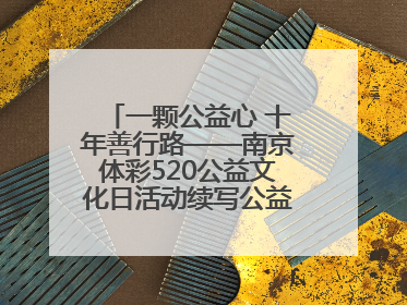 一颗公益心 十年善行路——南京体彩520公益文化日活动续写公益新篇章