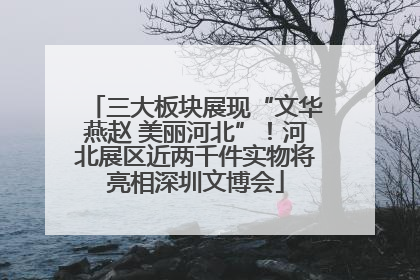 三大板块展现“文华燕赵 美丽河北”！河北展区近两千件实物将亮相深圳文博会