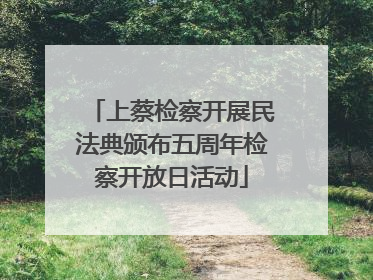 上蔡检察开展民法典颁布五周年检察开放日活动