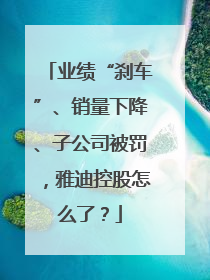 业绩“刹车”、销量下降、子公司被罚，雅迪控股怎么了？