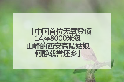 中国首位无氧登顶14座8000米级山峰的西安高陵姑娘何静载誉还乡