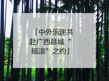 中外乐迷共赴广西县域“摇滚”之约