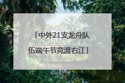 中外21支龙舟队伍端午节竞渡右江