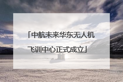 中航未来华东无人机飞训中心正式成立