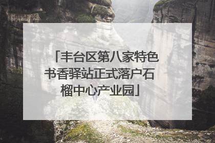 丰台区第八家特色书香驿站正式落户石榴中心产业园