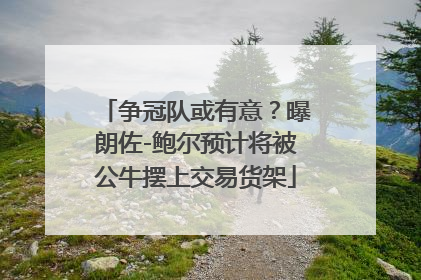 争冠队或有意？曝朗佐-鲍尔预计将被公牛摆上交易货架