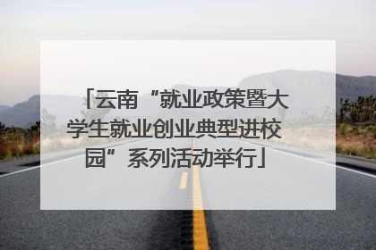 云南“就业政策暨大学生就业创业典型进校园”系列活动举行