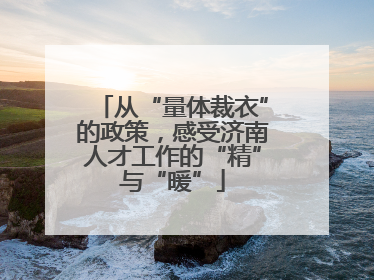 从“量体裁衣”的政策，感受济南人才工作的“精”与“暖”
