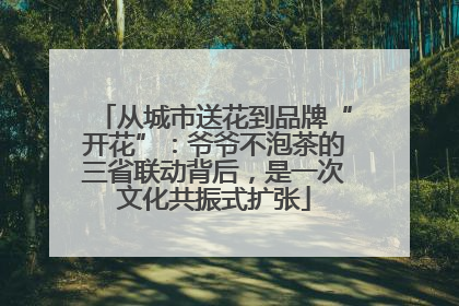 从城市送花到品牌“开花”:爷爷不泡茶的三省联动背后,是一次文化共振式扩张