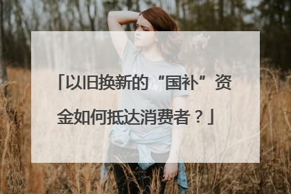 以旧换新的“国补”资金如何抵达消费者？