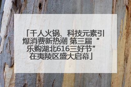 千人火锅、科技元素引爆消费新热潮 第三届“乐购湖北616三好节”在夷陵区盛大启幕