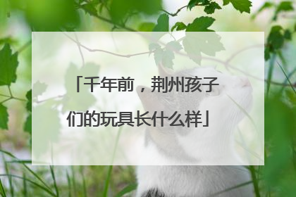 千年前，荆州孩子们的玩具长什么样