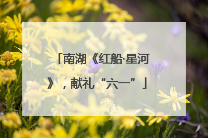 南湖《红船·星河》，献礼“六一”