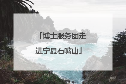 博士服务团走进宁夏石嘴山