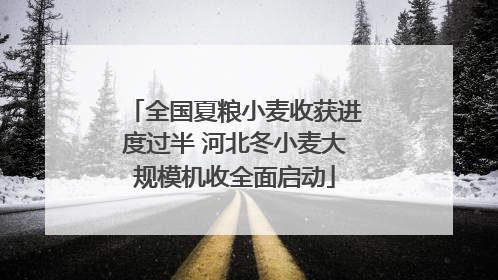 全国夏粮小麦收获进度过半 河北冬小麦大规模机收全面启动