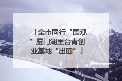 全市同行“围观”厦门湖里台青创业基地“出圈”