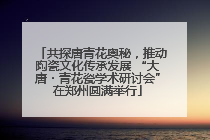 共探唐青花奥秘，推动陶瓷文化传承发展 “大唐・青花瓷学术研讨会”在郑州圆满举行