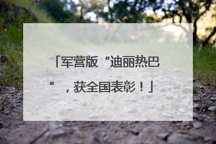 军营版“迪丽热巴”，获全国表彰！