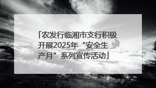 农发行临湘市支行积极开展2025年“安全生产月”系列宣传活动