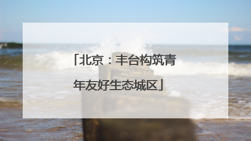 北京：丰台构筑青年友好生态城区