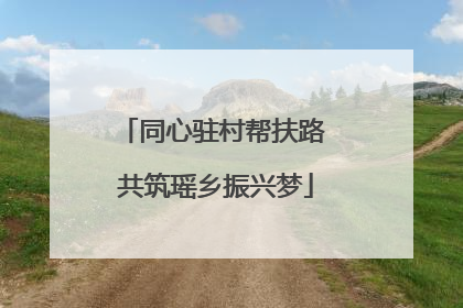 同心驻村帮扶路 共筑瑶乡振兴梦