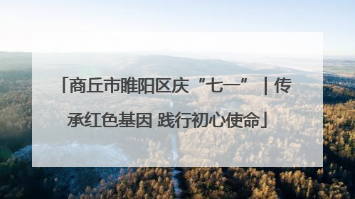 商丘市睢阳区庆“七一”｜传承红色基因 践行初心使命