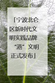 宁波北仑区新时代文明实践品牌“港”文明正式发布