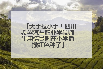 大手拉小手！四川希望汽车职业学院师生用情景剧在小学播撒红色种子