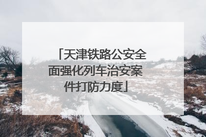天津铁路公安全面强化列车治安案件打防力度