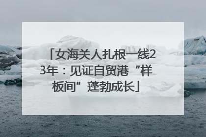 女海关人扎根一线23年：见证自贸港“样板间”蓬勃成长