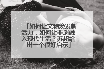 如何让文物焕发新活力，如何让非遗融入现代生活？苏超给出一个很好启示